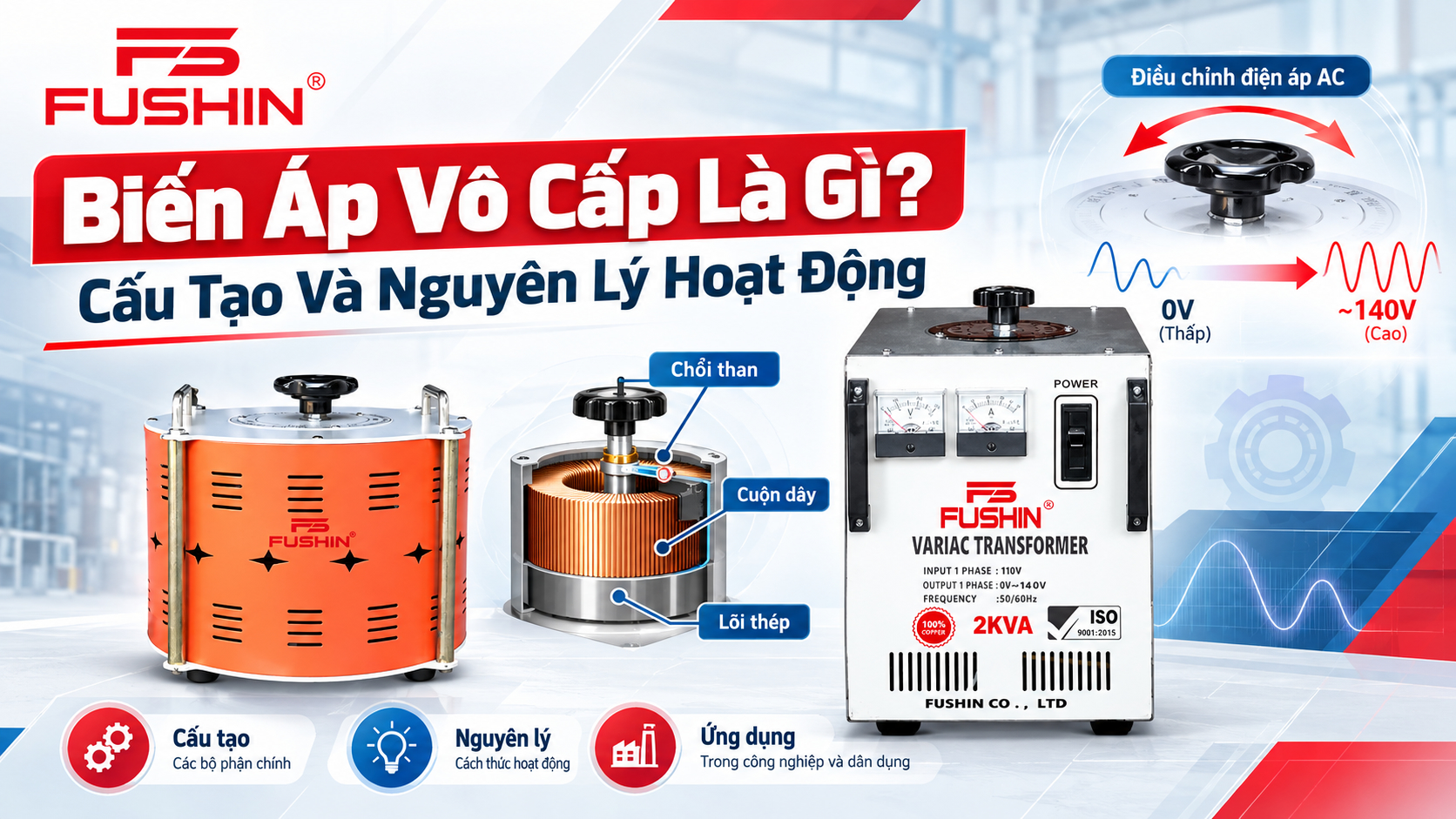 Biến áp vô cấp là gì? Cấu tạo và nguyên lý hoạt động