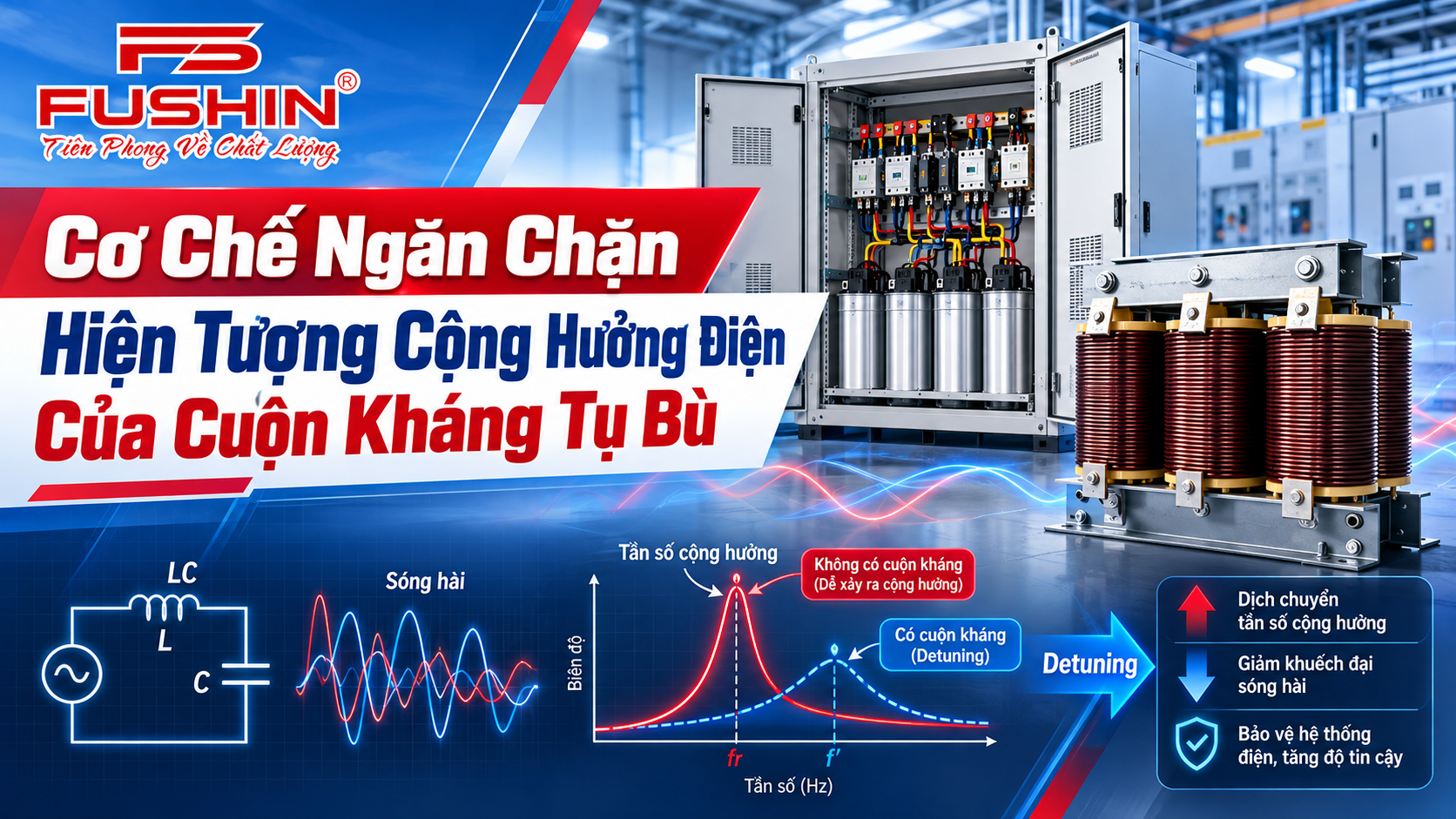 Cơ Chế Ngăn Chặn Hiện Tượng Cộng Hưởng Điện Của Cuộn Kháng Tụ Bù