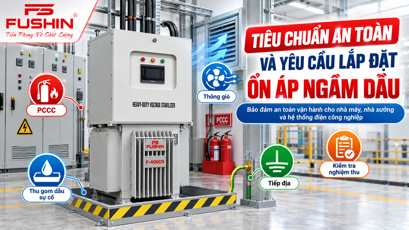 Tiêu Chuẩn An Toàn Và Yêu Cầu Lắp Đặt Ổn Áp Ngâm Dầu